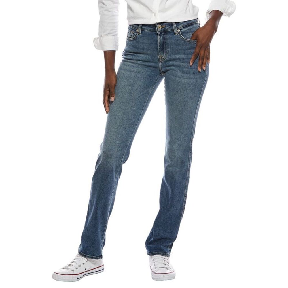 7 For All Mankind Womens  Kimmie Felicity Straight Jean, Blue